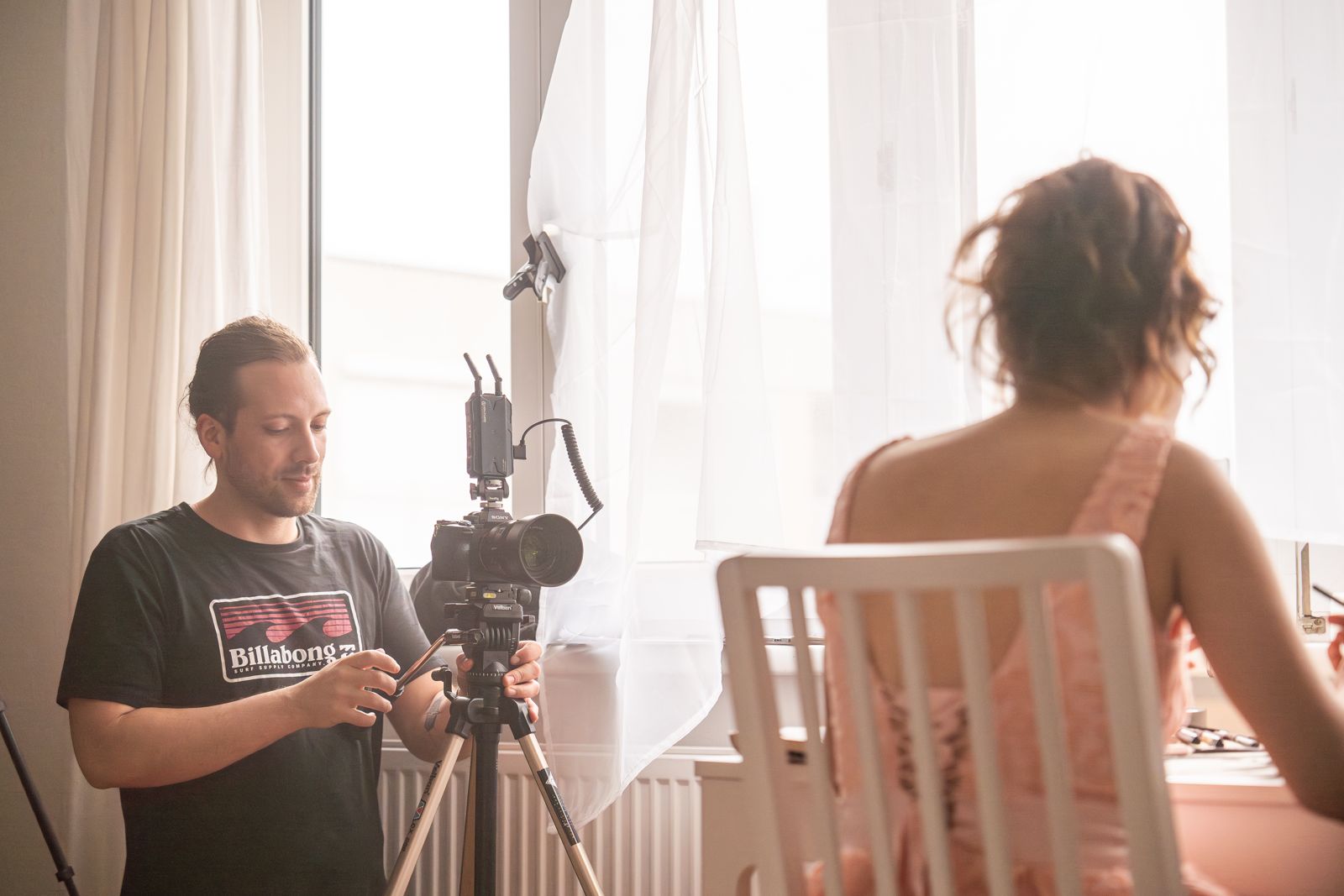 Am Set einer Musikvideo-Produktion