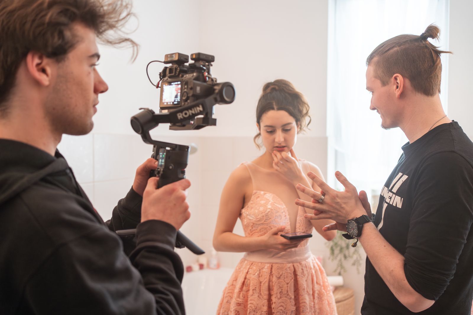 Am Set einer Musikvideo-Produktion